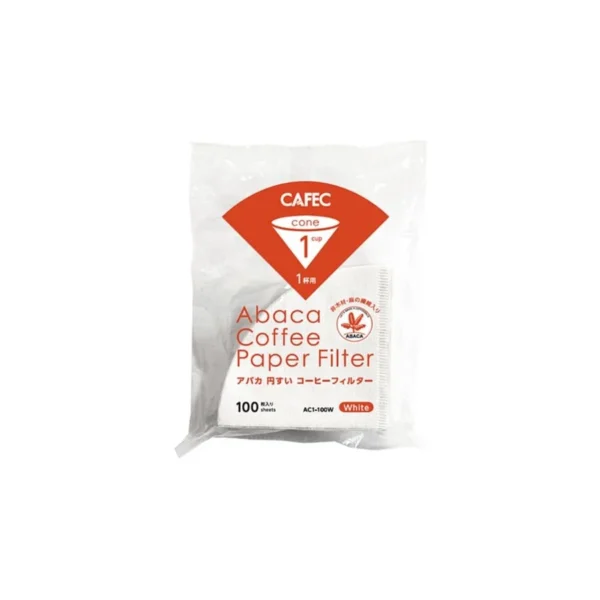 Cafec Abaca Cone Paper Filters 01 (100 pcs)